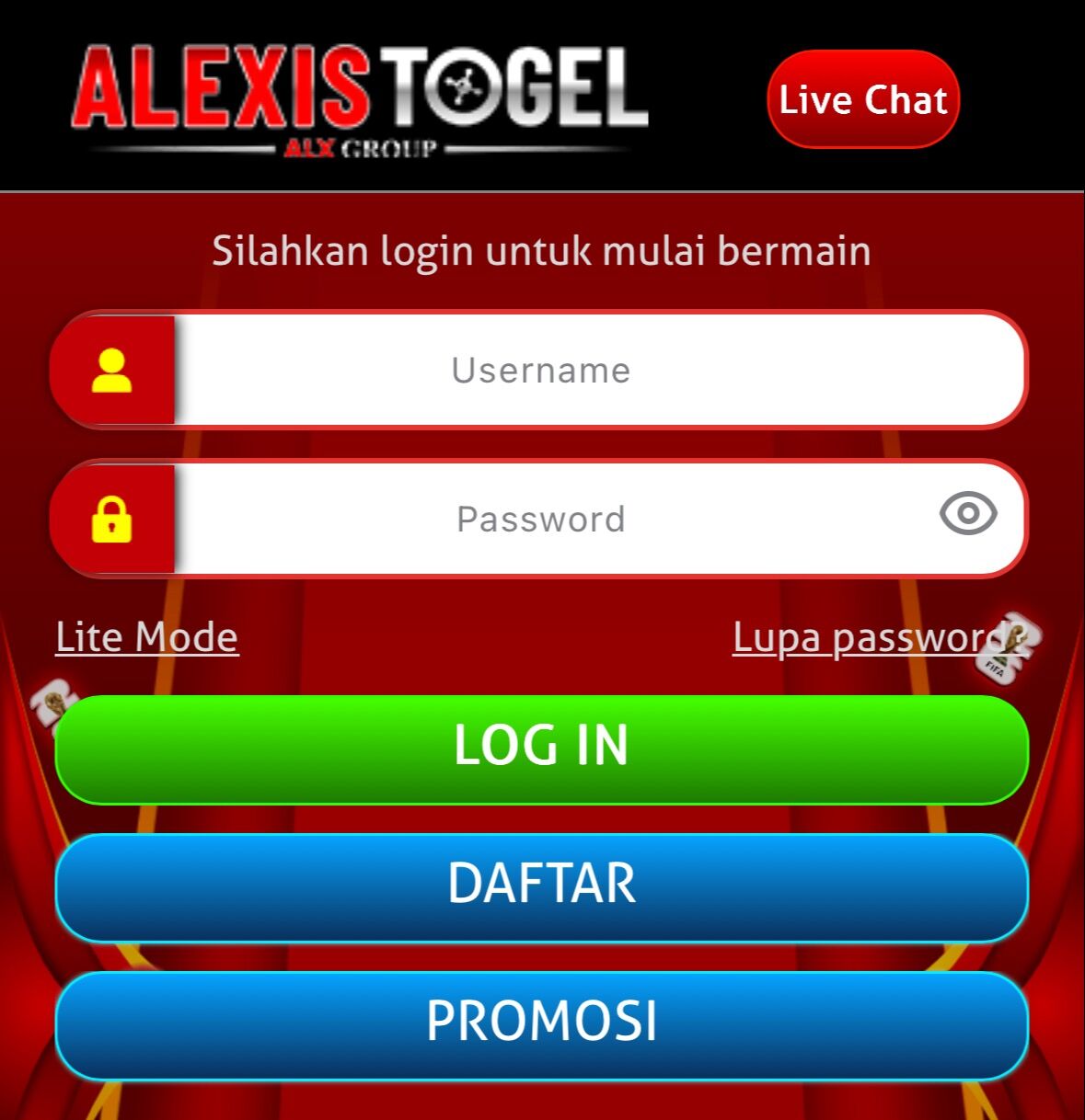 Login alexistogel terbaru