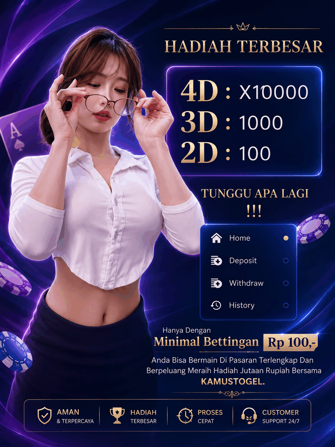 kamustogel, togel online, hadiah 4d x10000, togel terpercaya, betting rp100, togel hadiah terbesar,