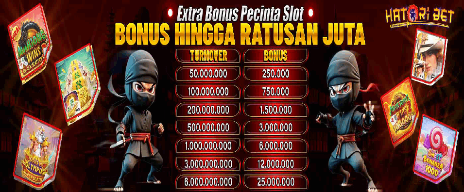 hatoribet platform dengan bonus yang sangat fantastis dan sangat berbeda dari platform manapun