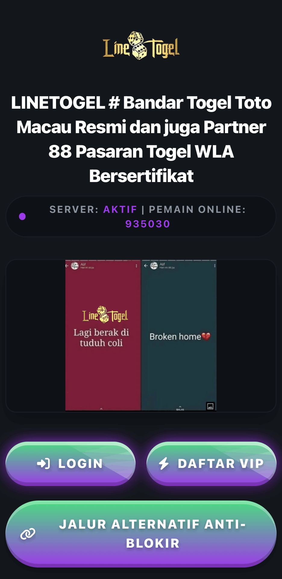 Linetogel daftar